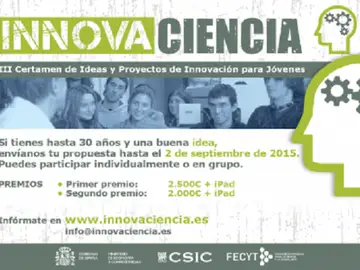 'Innovaciencia', un certamen para dar a conocer el talento de jóvenes científicos 'Innovaciencia', un certamen para dar a conocer el talento de jóvenes científicos
