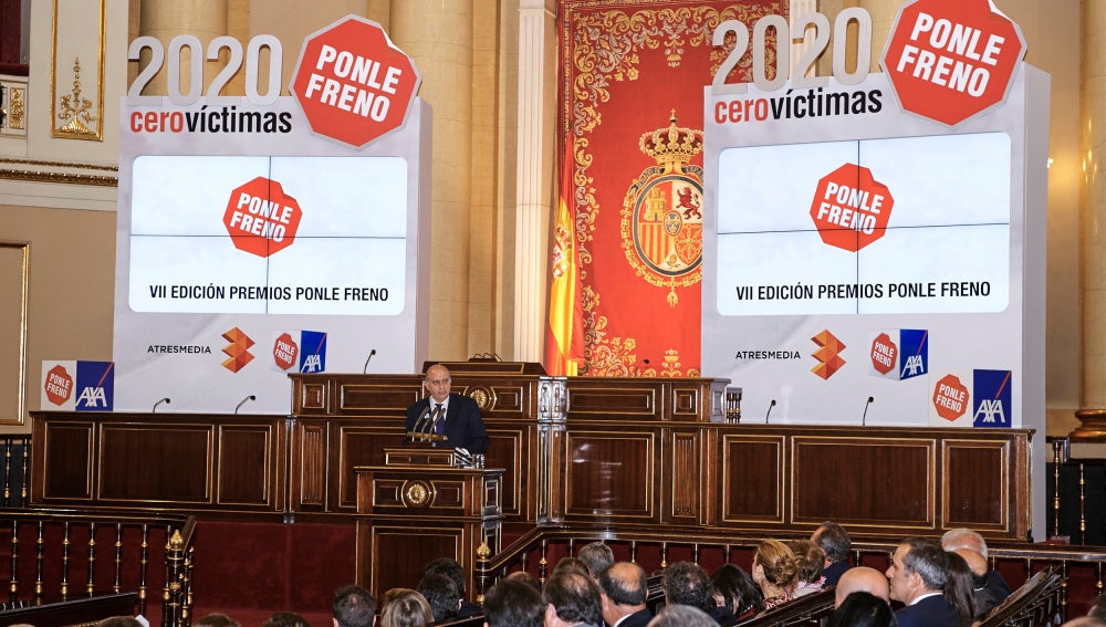 El ministro del Interior, Jorge Fernández, en los Premios Ponle Freno 