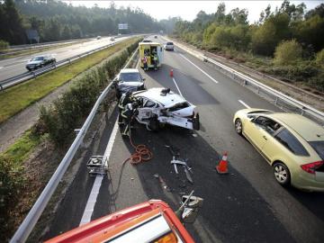 Ocho muertos y tres heridos en las carreteras españolas este fin de semana
