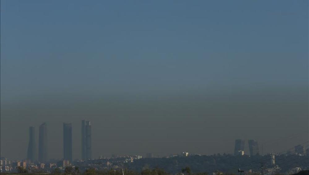 Vista de la contaminación en Madrid