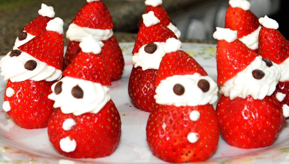 Fresas Papá Noel