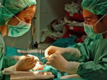 Imagen de un quirófano donde se está realizando un trasplante de órganos