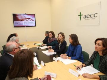 La Reina se reúne con la AECC para analizar los objetivos durante el 2016 