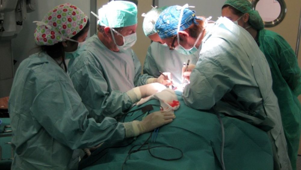 Un grupo de médicos realiza un trasplante de útero de un donante vivo
