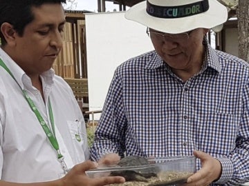 Ban Ki-moon apadrina a 'Encantada', una tortuga gigante de las islas Galápagos