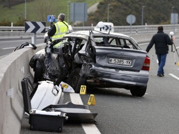 Accidente de tráfico - Imagen de archivo