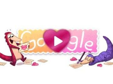 Google celebra el Día de San Valentín con un doodle de un pangolín, un animal en peligro de extinción 