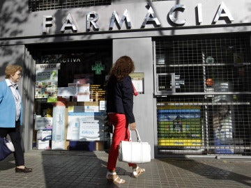 Farmacia en el centro de Barcelona