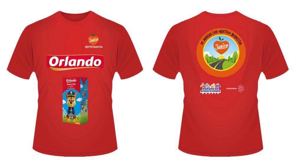 la camiseta de la Marcha con Objetivo Bienestar Junior 2017