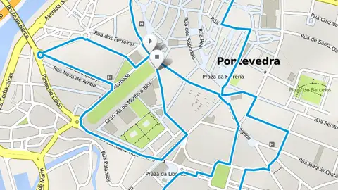 Recorrido Pontevedra Circuito carreras Ponle Freno