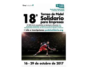 Torneo de pádel solidario para mejorar las condiciones de vida de personas con discapacidad intelectual Torneo de pádel solidario para mejorar las condiciones de vida de personas con discapacidad intelectual