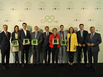 Foto de familia con los premiados en la III Edición de los Premios Constantes y Vitales Foto de familia con los premiados en la III Edición de los Premios Constantes y Vitales