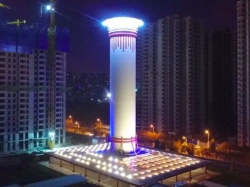 El purificador de aire más grande del mundo en China