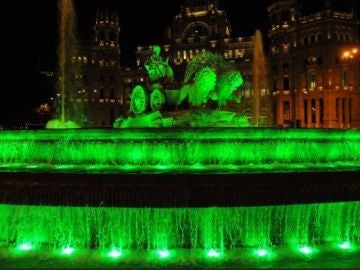 Madrid ilumina de verde la Cibeles para celebrar el Día Internacional del Reciclaje Madrid ilumina de verde la Cibeles para celebrar el Día Internacional del Reciclaje