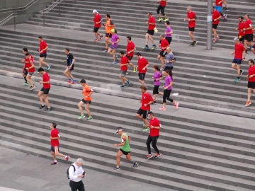 Un grupo de runners durante una masterclass