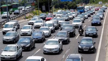 Estado del tráfico en la Nacional I, carretera de Burgos, en sentido salida de Madrid Estado del tráfico en la Nacional I, carretera de Burgos, en sentido salida de Madrid