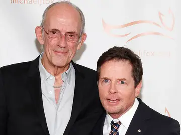 Christopher Lloyd y Michael J. Fox Christopher Lloyd y Michael J. Fox