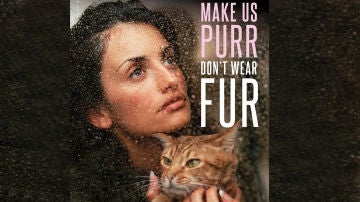 Cartel de Penélope Cruz para PETA Cartel de Penélope Cruz para PETA