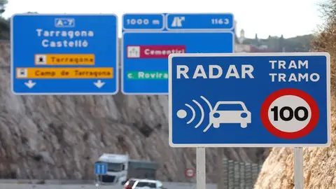 Radar de tramo Radar de tramo en la A-7