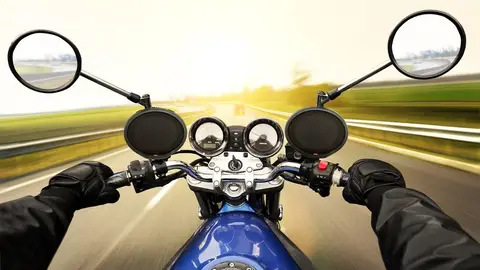 Imagen de archivo de una moto Imagen de archivo de una moto