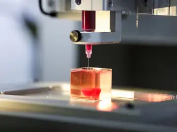 Una impresora 3D imprime un corazón con tejido humano Una impresora 3D imprime un corazón con tejido humano