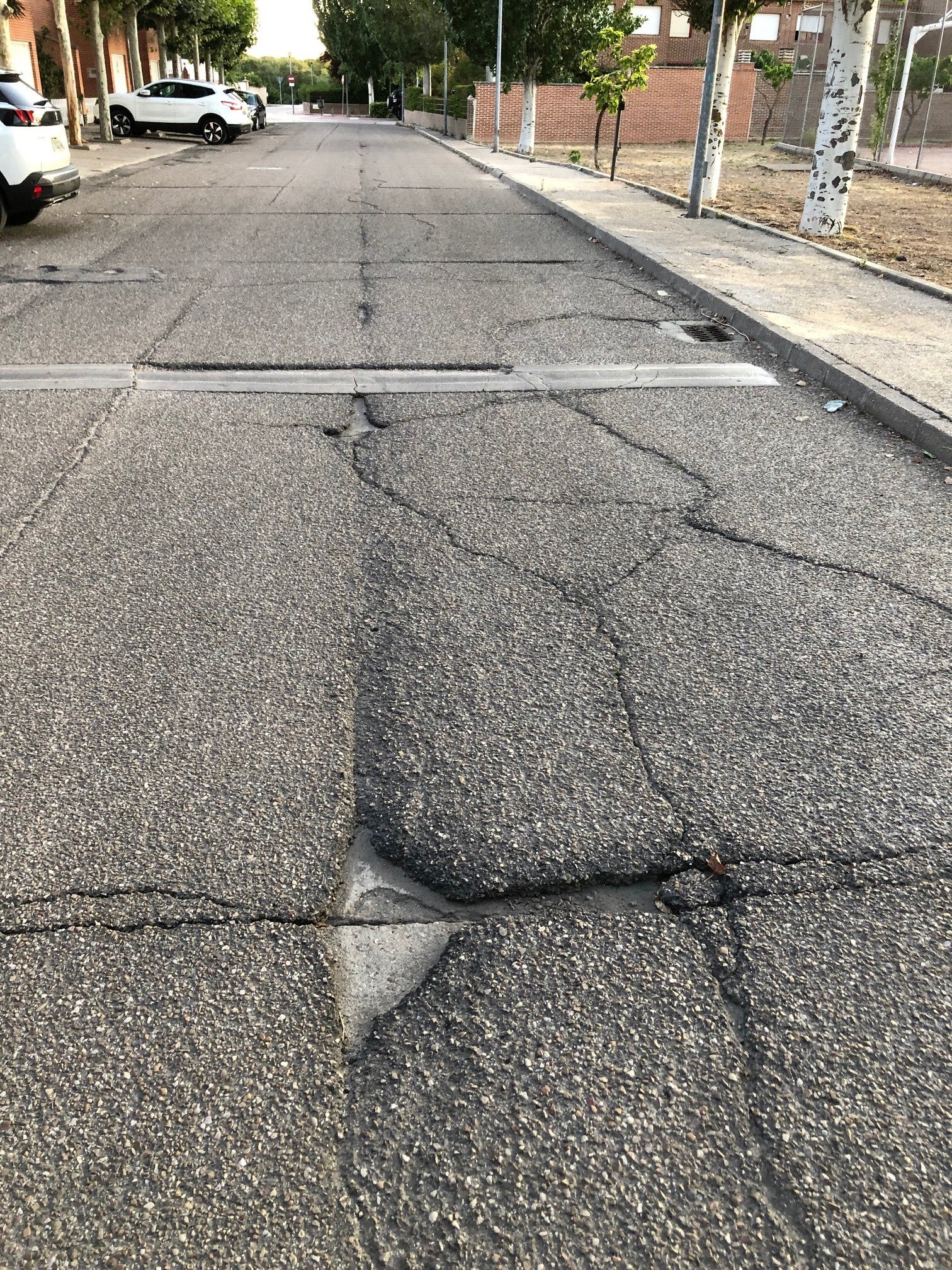Baches y socavones en Tudela de Duero, Valladolid En apenas 100 metros, entre los números 25 y 55 de la calle El Bosque, de Tudela de Duero (Valladolid) se concentran una gran cantidad de socavones y baches que hacen que, para evitarlos, los vehículos den frecuentes volantazos, invadan el carril contrario o circulen por el centro de la calzada, todo ello enfrente de un parque infantil. Esto ya ha provocado varios sustos y amagos de atropello...