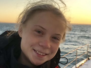 Greta Thunberg llega a Lisboa tras 21 días de navegación