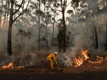 Imagen de uno de los incendios de Australia