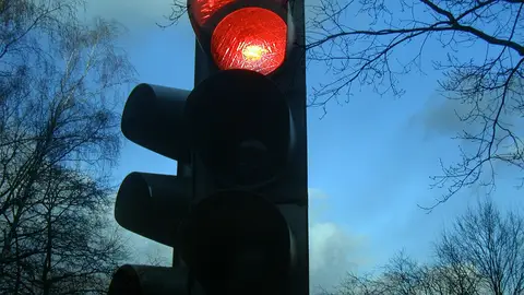 Semáforo en rojo Semáforo en rojo