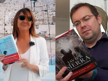 Javier Sierra y María Dueñas Javier Sierra y María Dueñas