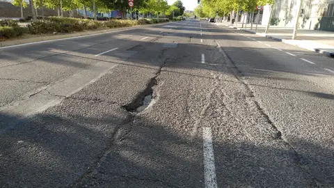 Denuncia recibida Avenida en mal estado