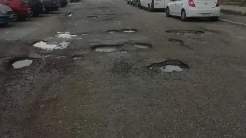 Denuncia recibida Hoyos en carretera