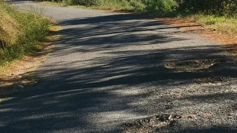Denuncia recibida Carretera deformada