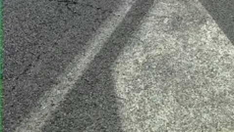 Denuncia recibida Carretera sin pintar