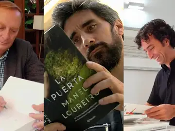 Gonzalo Giner, Manel Loureiro y Andrés Pascual en 'Crea Lectura' Gonzalo Giner, Manel Loureiro y Andrés Pascual en 'Crea Lectura'