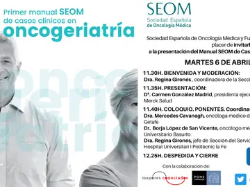 Presentación del primer manual SEOM de casos clínicos en oncogeriatría Presentación del primer manual SEOM de casos clínicos en oncogeriatría