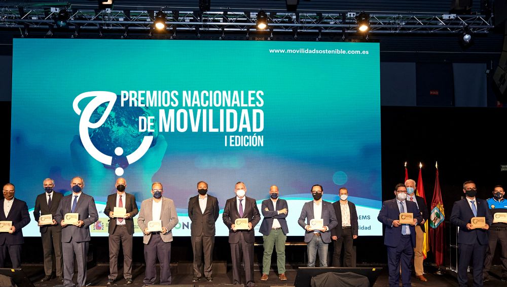 Foto de familia de los I Premios Nacionales de Movilidad