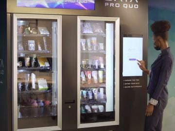 Máquina 'vending' donde se paga con datos personales.