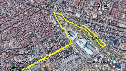 Recorrido de la Carrera Ponle Freno Valencia Recorrido de la Carrera Ponle Freno Valencia