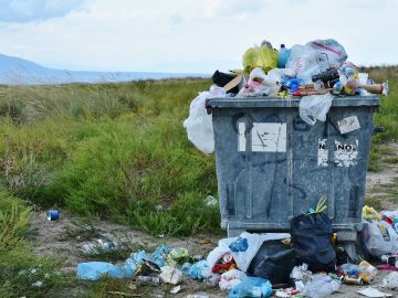 Basura en la naturaleza