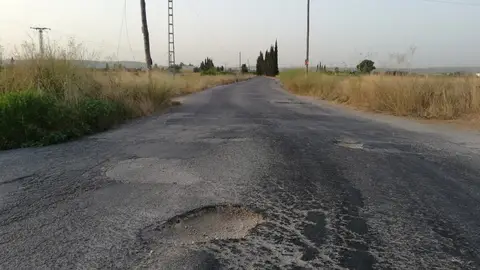 Carretera de Valencia en mal estado Carretera de Valencia en mal estado
