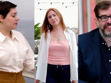 Alaitz Leceaga, María Martínez y Richard Osman en Crea Lectura