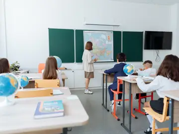 Clase en un centro escolar Clase en un centro escolar