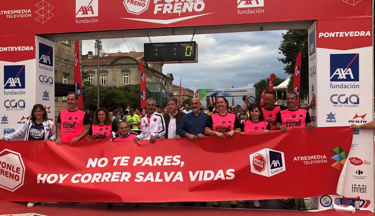 Cerca de mil participantes se unen al Circuito de Carreras de Ponle Freno en su parada en Pontevedra