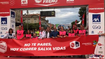 Cerca de mil participantes se unen al Circuito de Carreras de Ponle Freno en su parada en Pontevedra