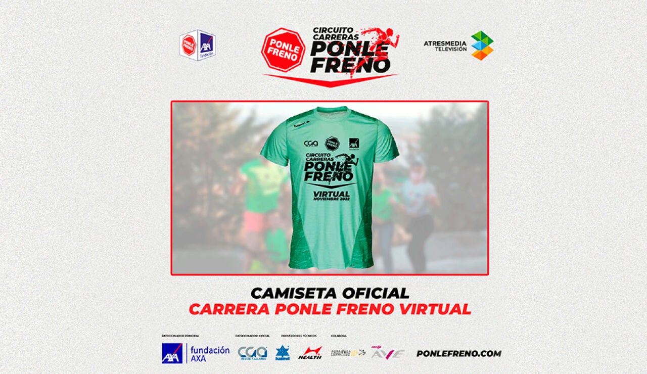Camiseta oficial de la Carrera Ponle Freno Virtual 2022