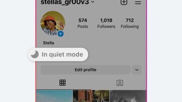 Instagram mostrará al resto de usuarios que has activado Quiet Mode