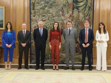 S. M. la Reina recibe a Fundación Mutua Madrileña y Antena 3 Noticias para conocer los resultados del Macroestudio de Violencia de Género “Tolerancia Cero”