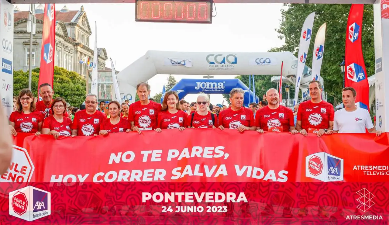  Pontevedra bate récord de participación en la Carrera de Ponle Freno con 1.300 participantes