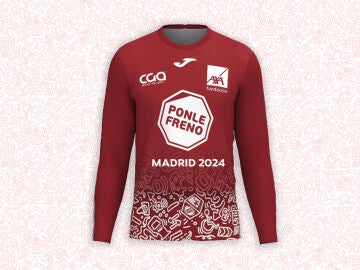 Así es la camiseta de la Carrera Ponle Freno de Madrid 2024: manga larga, con detalles reflectantes y estampado exclusivo